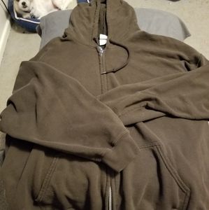 Zipup sweat shirt jacket